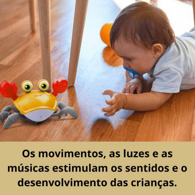 Brinquedo Infantil Caranguejo Fujão A Pilha